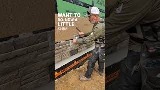 PART 2 Installing Versetta Stone around a Hose Bib [upl. by Ahsenal]