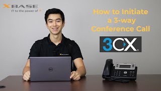 How to Initiate a Conference Call  3CX Basics [upl. by Thorwald536]