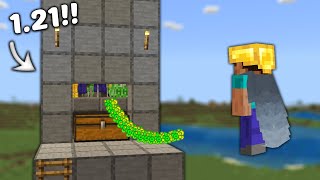 Easy 121 Mob Farm in Minecraft Bedrock MCPEXboxPSSwitchPC [upl. by Ailaro918]