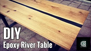 Epoxidharz Tisch ganz einfach selber bauen  River Table Anleitung [upl. by Illyes]