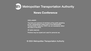 MTA News Conference  11222024 [upl. by Ketti]