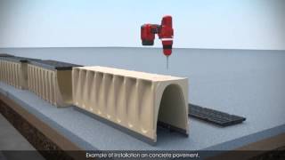 How to install ULMAs polymer concrete drainage channels [upl. by Shyamal]