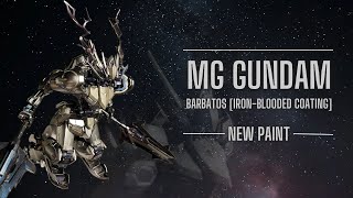 05 MG Gundam Barbatos IronBlooded Coating New Paint [upl. by Bogie]