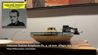 Vinyl LP Brahms Symphony No 4 1st movement Carlos Kleiber WP [upl. by Solita]