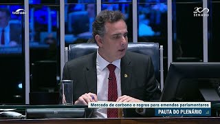 Mercado de carbono e regras para distribuição de emendas parlamentares em pauta no Senado [upl. by Ruella]