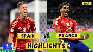 Spain Vs France Highlights Spain Reach Into UEFA Euro 2024 Final Beat France By 21 I Lamine Yamal [upl. by Wareing663]