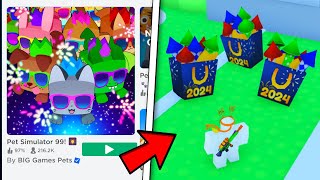 🎇 New Year UPDATE is FINALLY Here in Pet Simulator 99 [upl. by Nuahc]