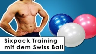 Sixpack Training  Bauchmuskel Übungen mit dem Gymnastikball [upl. by Dayiz]