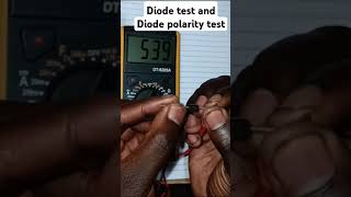 Diode test and Diode polarity test diodeapplications diodecircuits diode [upl. by Merideth]