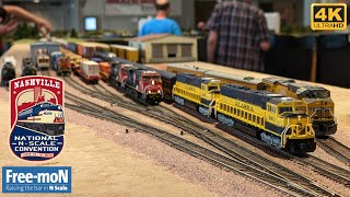 4K FreeMoN N Scale Layout at the National N Scale Convention Nashville TN June 2022 [upl. by Ihtac843]