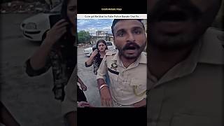 Police vs Bikers🥺Fake Police Bankar Kiya Gundagardi🤬shorts bike rider police cutegirl roadrage [upl. by Refinneg672]