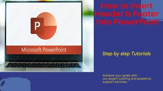 How to insert header and footer into PowerPoint step by steps [upl. by Bonnes54]