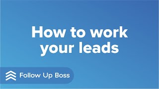 How to Work Your Leads [upl. by Evannia]