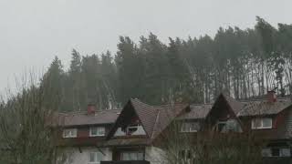 Burglind Sturm in Lenzkirch im Hochschwarzwald [upl. by Ahsinod916]