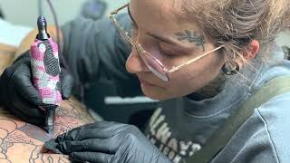 How to tattoo  Tattoo Artist  Black tattoo artist  Color Tattoo Artist [upl. by Kcirdla436]