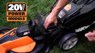 Worx WG744 17inch 40V 40Ah Cordless Lawn Mower 2 Batteries and Charger Included [upl. by Aneda]