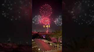 Dubai fireworks  UAE fireworks shorts short viralvideo [upl. by Arymahs]