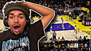 KING JAMES 1 FAN Reacts to LAKERS vs TIMBERWOLVES NBA OPENING NIGHT [upl. by Rheba]