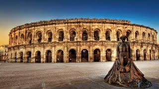 Visiting Arena of Nîmes Roman Amphitheatre in City of Nîmes France [upl. by Amado745]