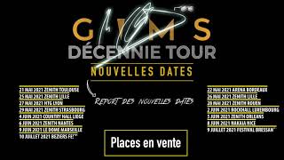 DATES REPORT GIMS  DÉCENNIE TOUR EN 2021 [upl. by Eivlys]