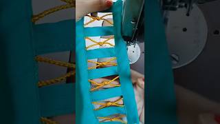 Sewing tips and tricks beautiful sleeve design 💙ytshorts [upl. by Woodrow647]