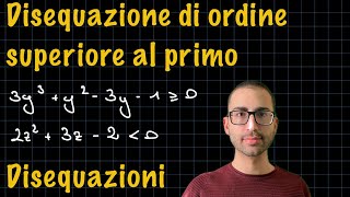 Disequazioni di ordine superiore al primo  Disequazioni ✨RadicediPiGreco✨ [upl. by Otilegna]