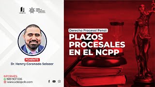 Plazos Procesales en el NCPP  Henrry Coronado Salazar [upl. by Akirdnahs]