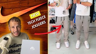 Straight vs Slim Nike tech fleece joggers 👀 [upl. by Treacy]