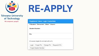 How to reapply at TUT  Upgrading or Returning Applicant [upl. by Kironde]