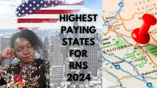 TOP TEN HIGHEST PAYING STATES FOR NURSES [upl. by Nosmirc]