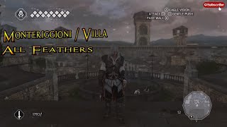 Assassins Creed 2  Monteriggioni  Villa  All Feathers Location [upl. by Pulcheria473]