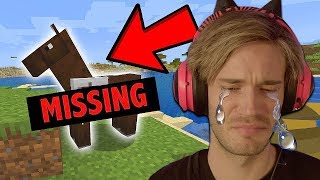 I LOST my horse in Minecraft REAL TEARS  Part 4 [upl. by Aitahs]