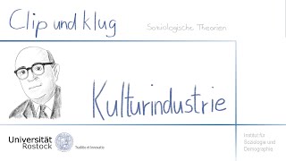 Soziologie studieren Theodor W Adorno  Kulturindustrie [upl. by Nahraf]