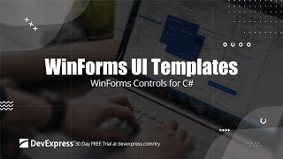 UI Templates for WinForms  Jump Start Form Design Process [upl. by Atima]