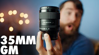 Sony 35mm GM 14 Lens Review For Filmmakers  BEATS Sigma 35mm 12 [upl. by Enilrac]