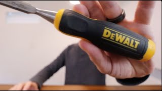 Master Woodworking with DeWalts Halfinch Chisel [upl. by Ahseila]