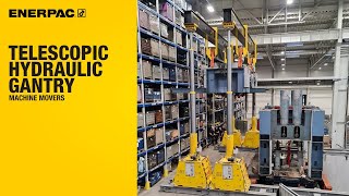 Telescopic Hydraulic Gantries for Machine Movers  Enerpac [upl. by Ferwerda]