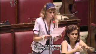 ▶ 7 8 2013 Tiziana Ciprini M5S Comunione e Liberazione [upl. by Jordan405]