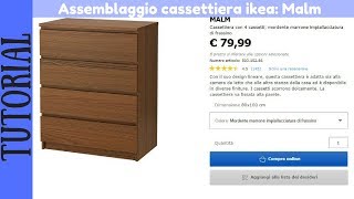 TUTORIAL  Montaggio cassettiera IKEA Malm mordente marrone [upl. by Klatt318]