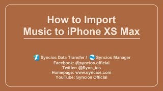 How to Import Music to iPhone XS Max [upl. by Nnahteb670]