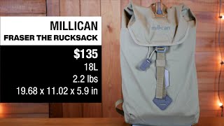 MILLICAN FRASER THE RUCKSACK 18L REVIEW [upl. by Bunns373]