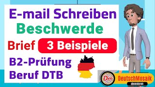 EMail schreiben Beschwerde Brief B2Prüfung für den Beruf [upl. by Eelarual]