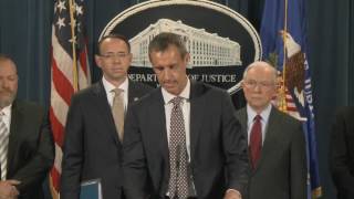 Europol Rob Wainwright  DOJ Press Conference  Takedown of AlphaBay amp Hansa marketplaces [upl. by Enerahs]