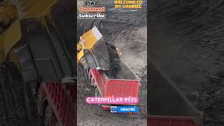 Wheel Loaders Loading Coal On The Dump Trucks automobile caterpillar wheeloader shorts [upl. by Tolmach645]