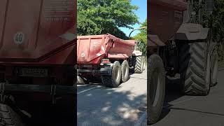 Rangierfahrt Trecker STEYR CVT 6230 mit Dumper [upl. by Justicz468]