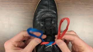 Tying Shoes Using The Bunny Ear Method [upl. by Clark]