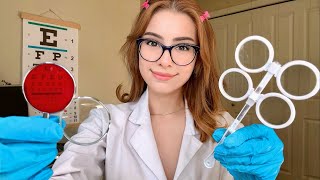 ASMR Eye Exam Lens 1 or 2 Test👓 Light Triggers for Sleep Realistic Medical Roleplay [upl. by Avehsile]