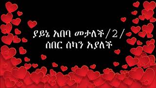 Tsegaye Eshetu quotyayne abebaquot lyrics [upl. by Rabi318]