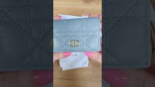 Dior Caro Glycine Wallet Cloud Blue unboxing lifestyle fashionblogger i fluencer dior luxury [upl. by Ramu]