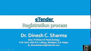 eTender  Registration process in UP Hindi [upl. by Small]